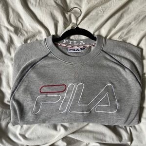 Light grey Fila crewneck sweater
